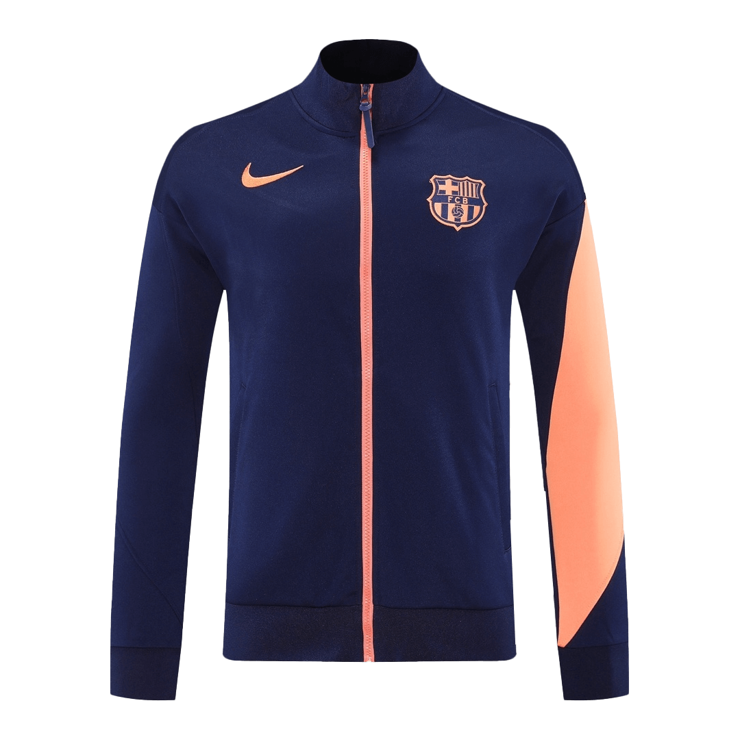 Barcelona Jacket Tracksuit 2025/26 Navy&Orange
