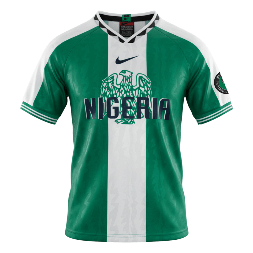 Retro Soccer Jersey Nigeria Home 1996