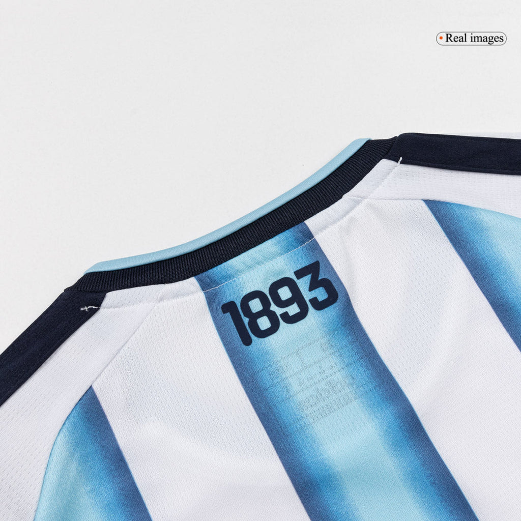 J. ALVAREZ #9 Argentina Home World Cup Kids Soccer Jerseys Kit 2026