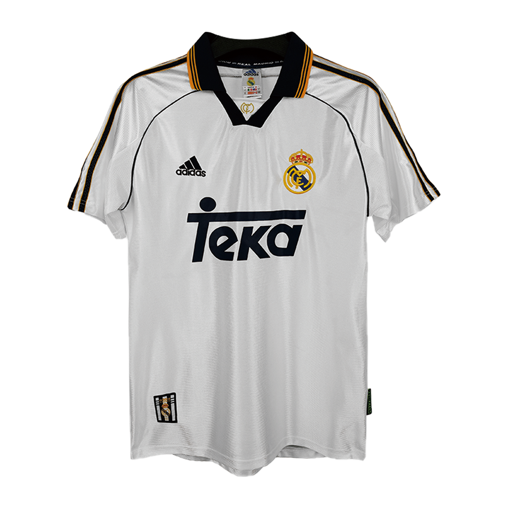 Retro Jersey RAUL #7 Real Madrid Retro Jersey Home Soccer Shirt 1998/00