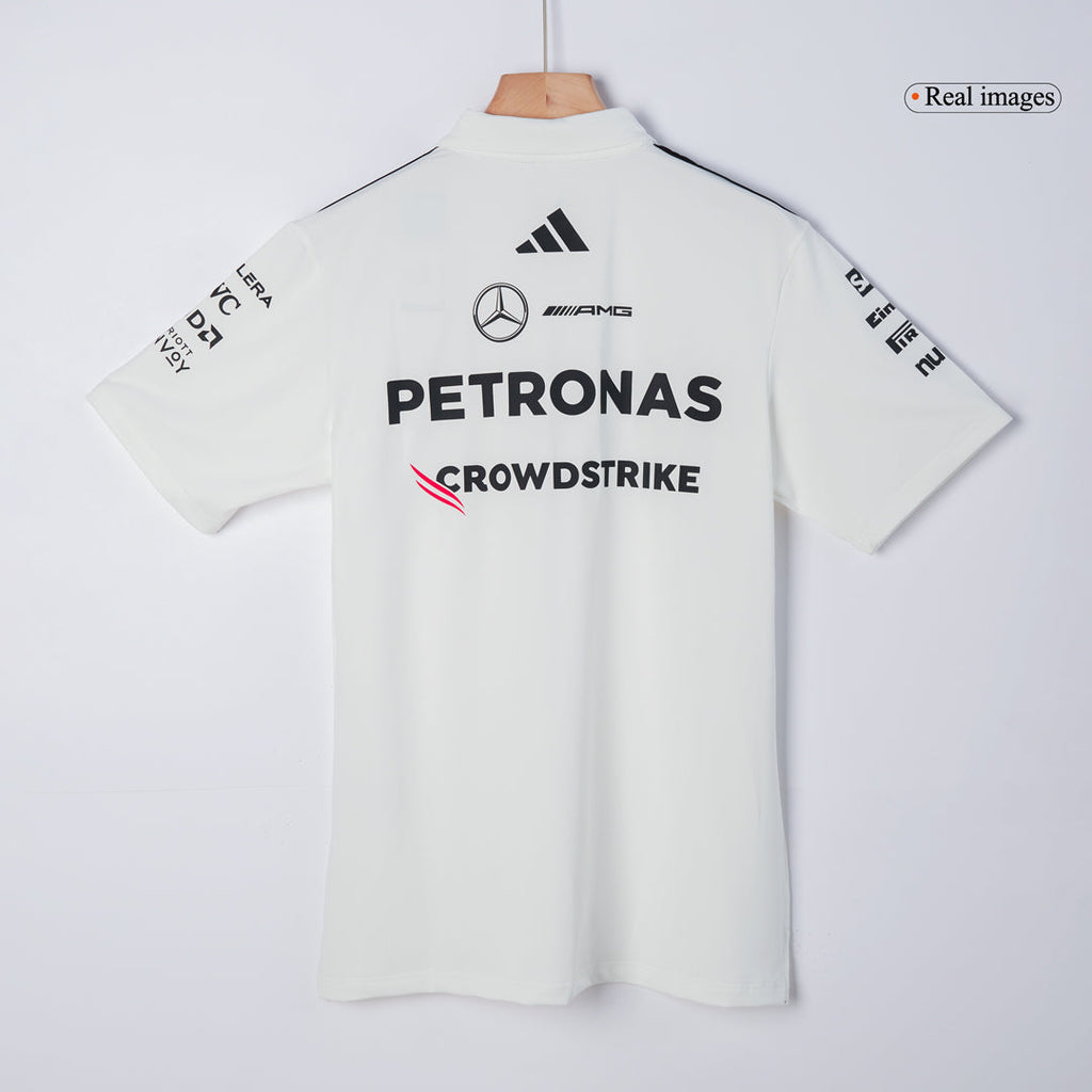 Mercedes AMG Petronas F1 2025 Team Polo White