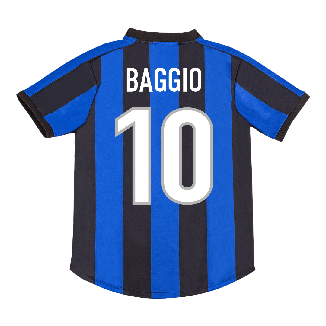 Retro Jersey BAGGIO #10 Inter Milan Retro Jersey Home Soccer Shirt 1999/00