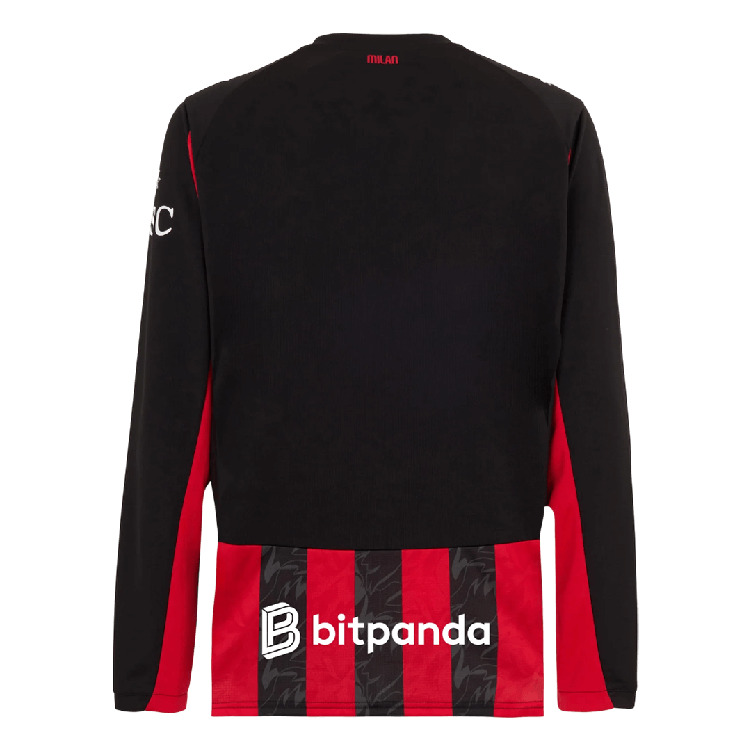 AC Milan Home Long Sleeve Jersey 2025/26
