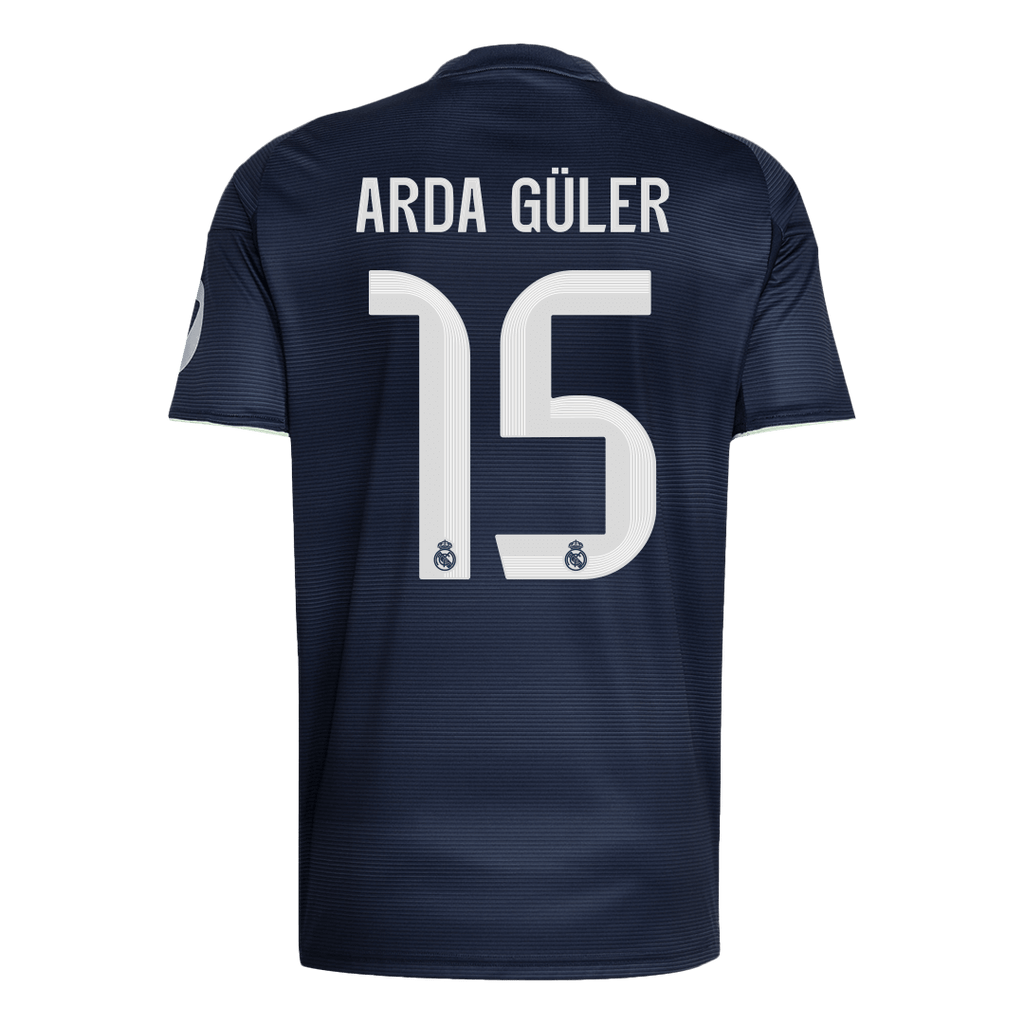 ARDA GüLER #15 Real Madrid Away Soccer Jersey 2025/26
