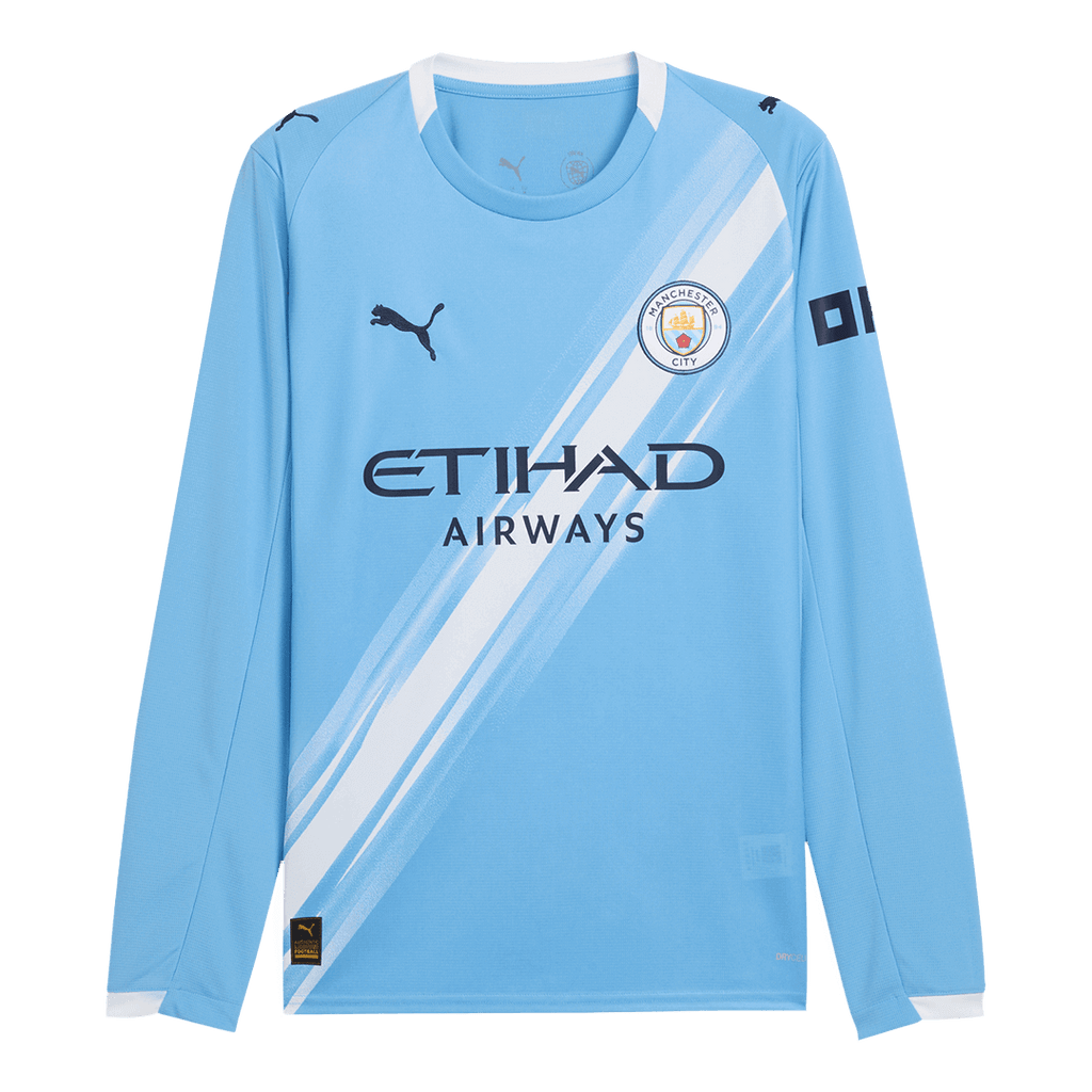 Manchester City Home Long Sleeve Jersey 2025/26