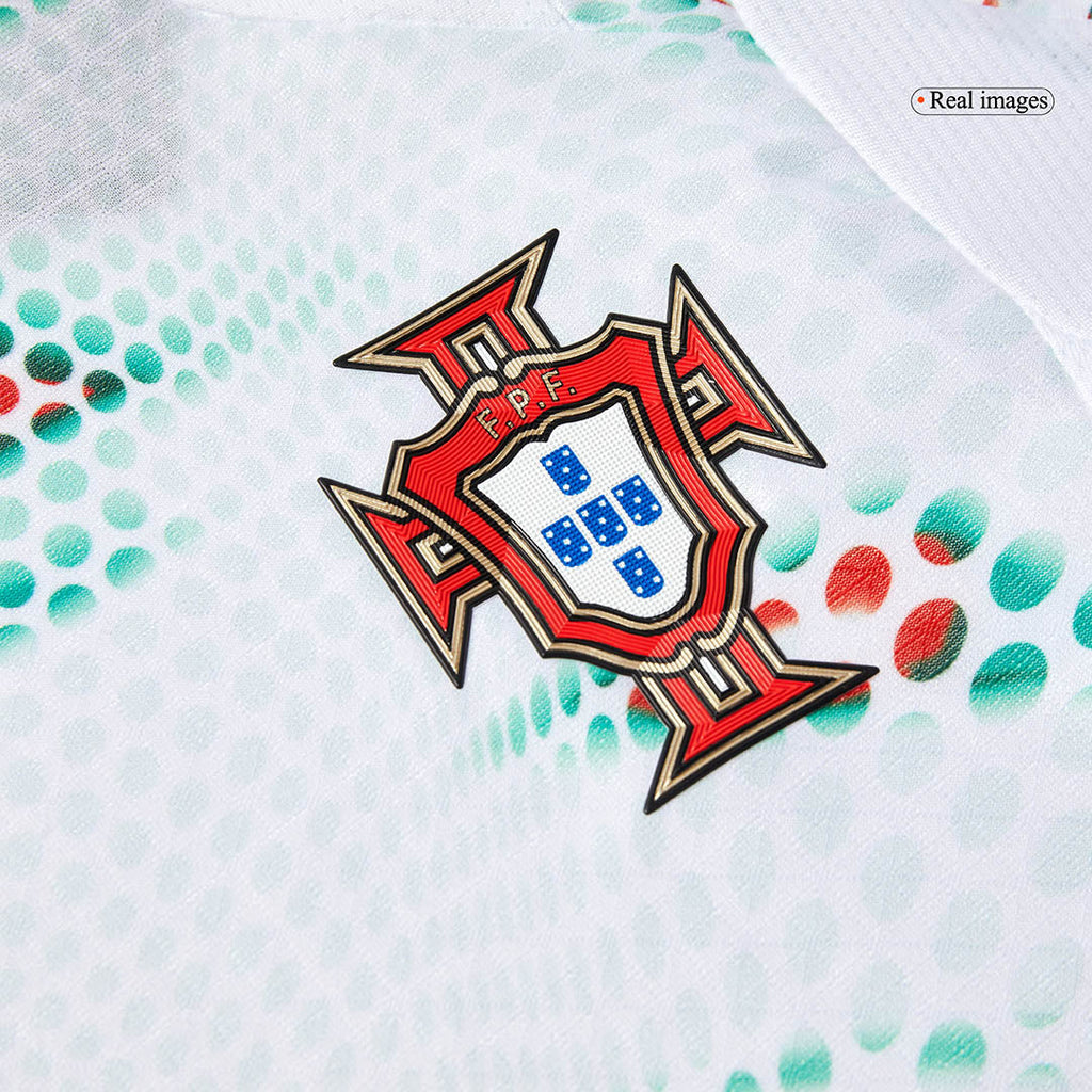 RONALDO #7 Authentic Portugal Away Soccer Jersey 2025 White