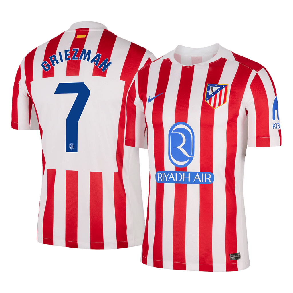 GRIEZMANN #7 Atletico Madrid Home Soccer Jersey 2025/26