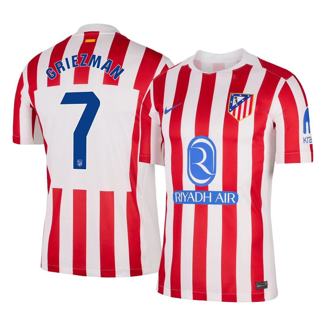 GRIEZMANN #7 Atletico Madrid Home Soccer Jersey 2025/26