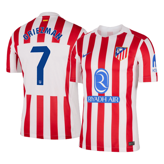 GRIEZMANN #7 Atletico Madrid Home Soccer Jersey 2025/26