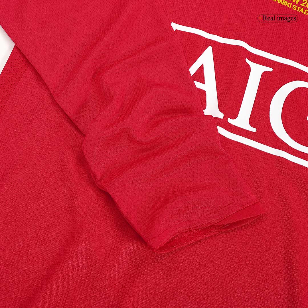 Manchester United RONALDO #7 Retro Jersey Home Soccer Shirt 2007/08 - UCL Final