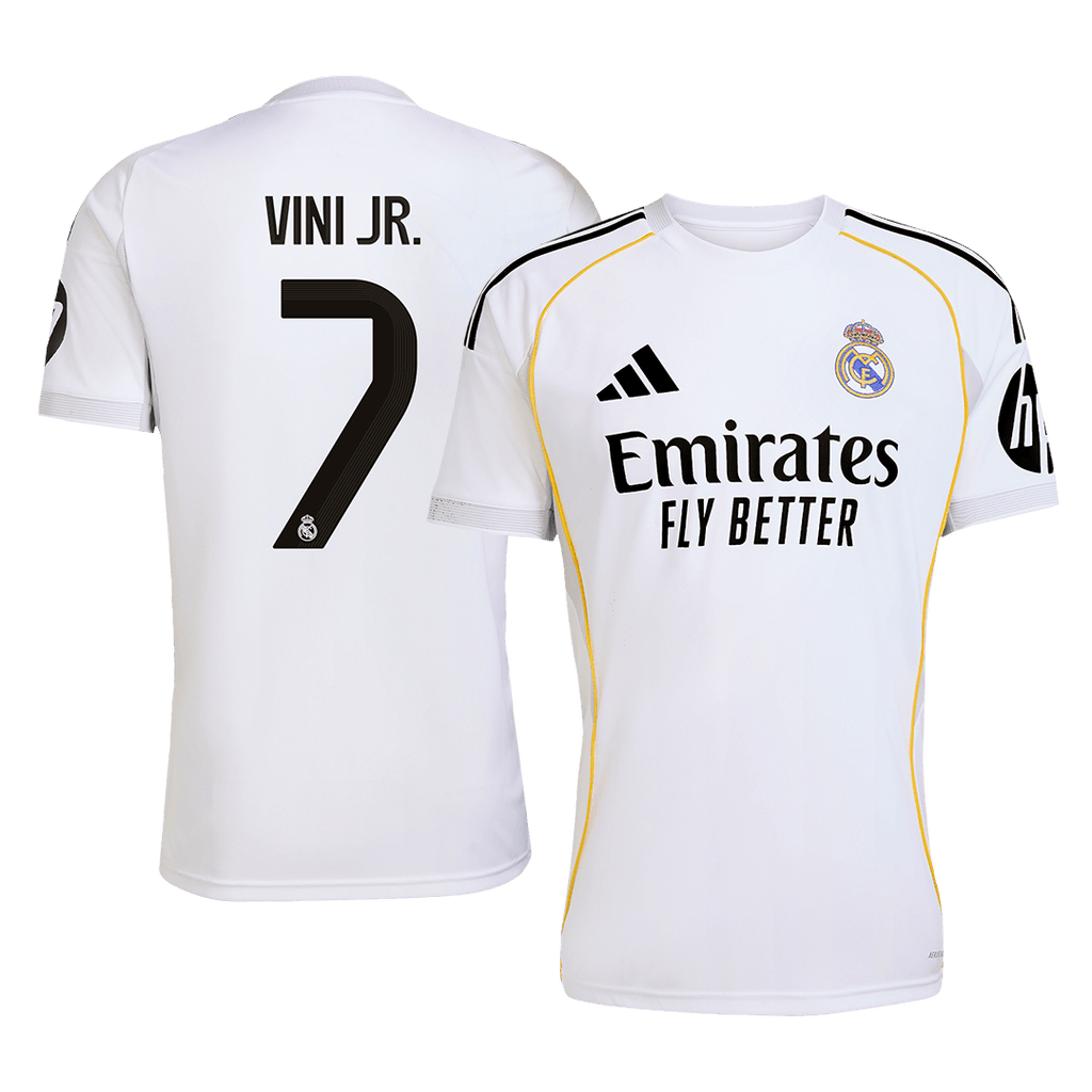 VINI JR. #7 Real Madrid Soccer Jersey Home Custom Shirt 2025/26