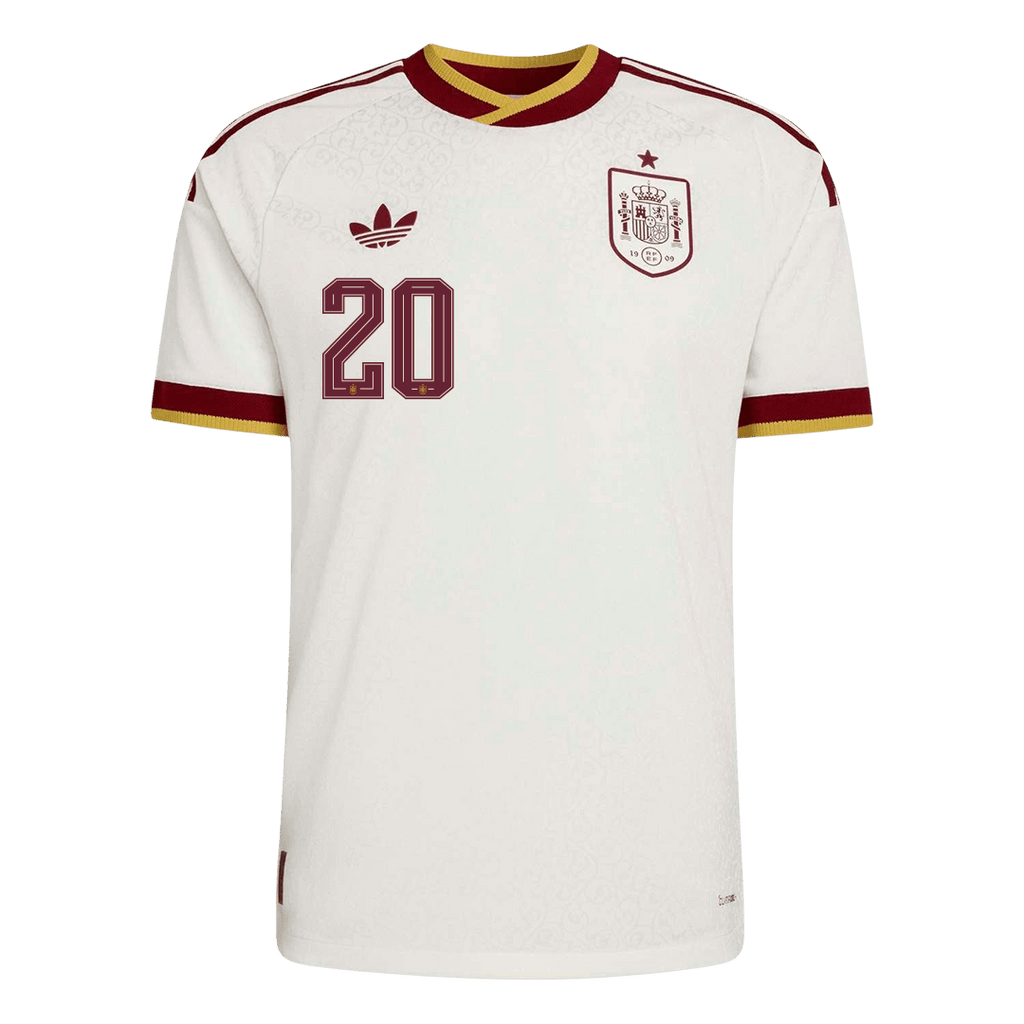 PEDRI #20 Spain Away Player Version Jersey World Cup 2026