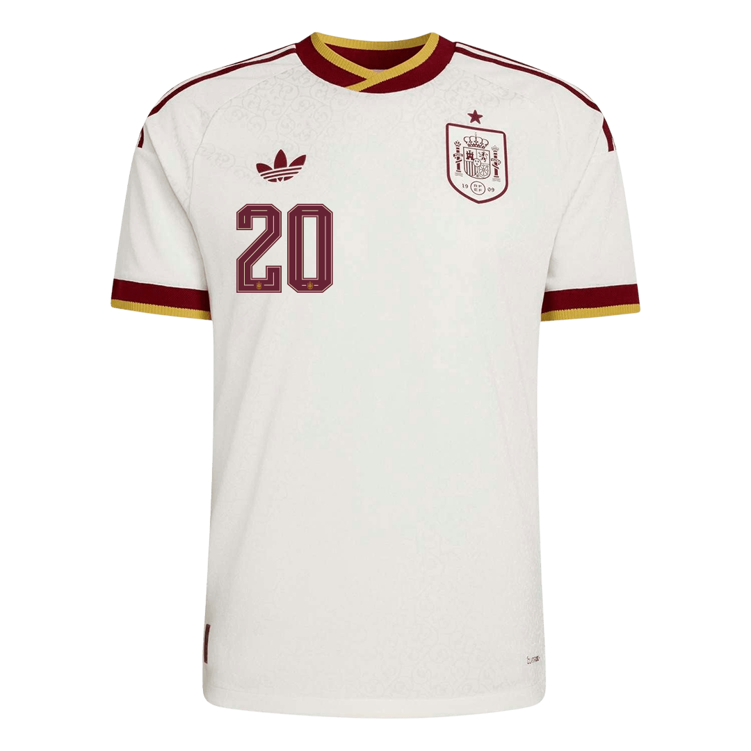 PEDRI #20 Spain Away Player Version Jersey World Cup 2026