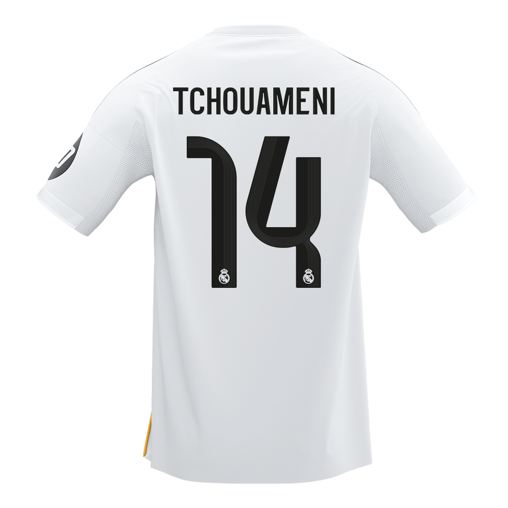 TCHOUAMENI #14 Real Madrid Home Soccer Jersey 2025/26