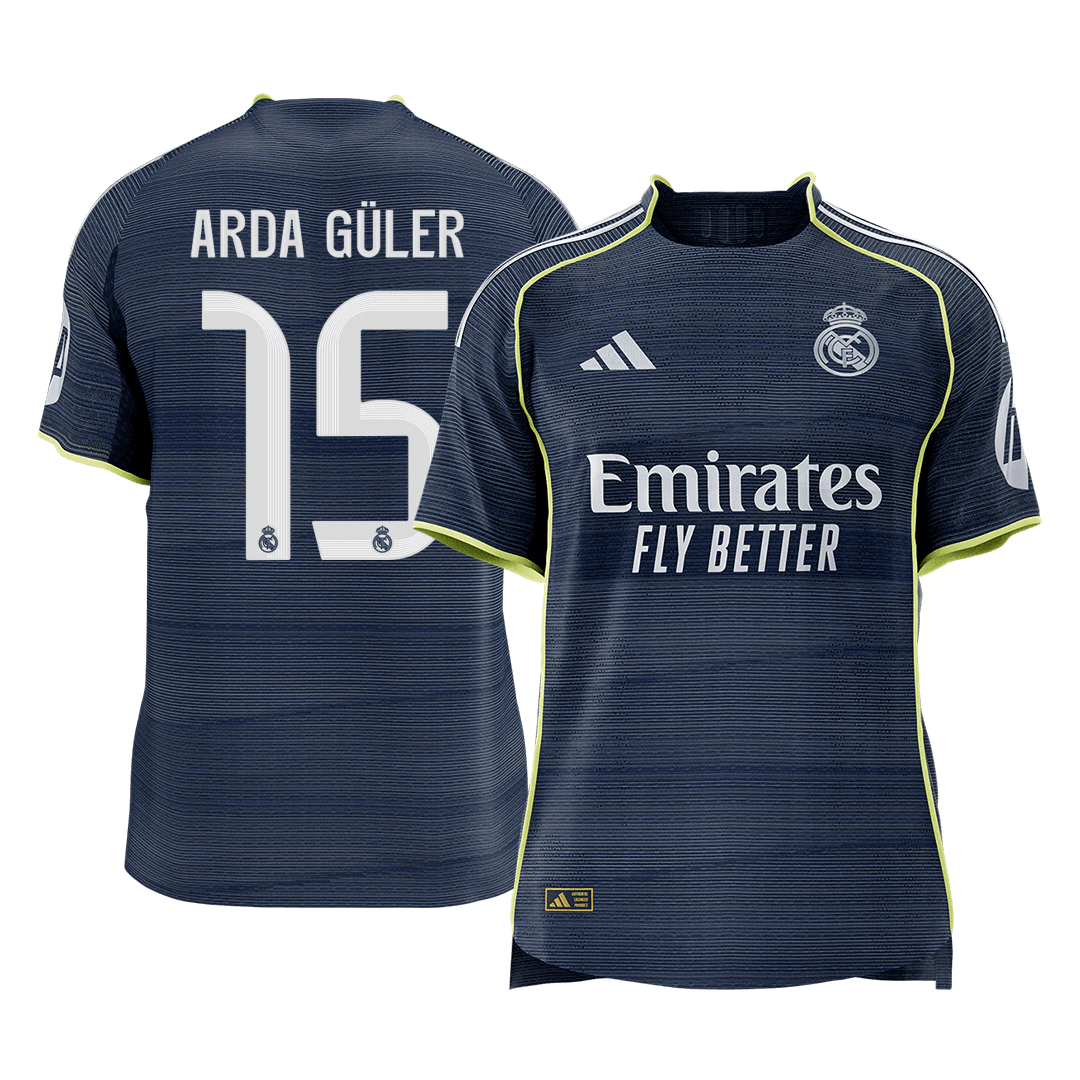 ARDA GüLER #15 Real Madrid Away Player Version Jersey 2025/26