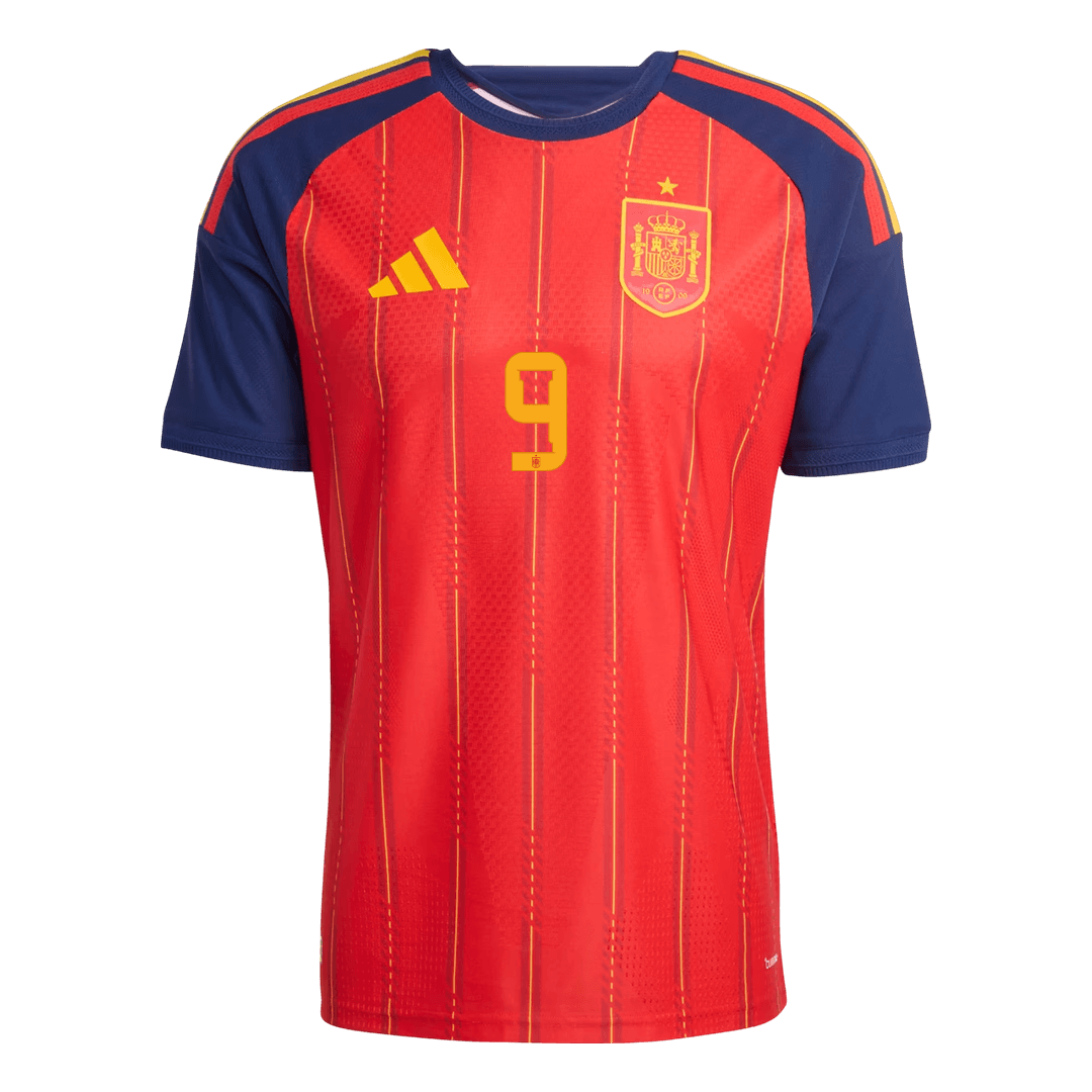 GAVI #9 Spain Home Player Version Jersey World Cup 2026
