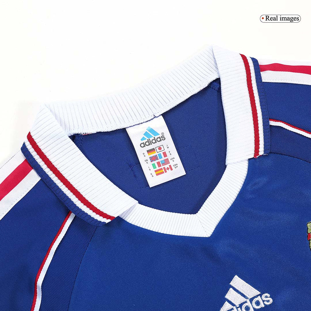 Retro 1998 France Home Soccer Jersey