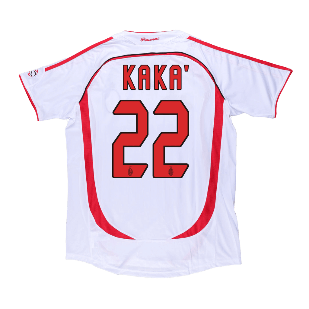 Vintage Soccer Jersey KAKA' #22 AC Milan Away 2006/07-UCL
