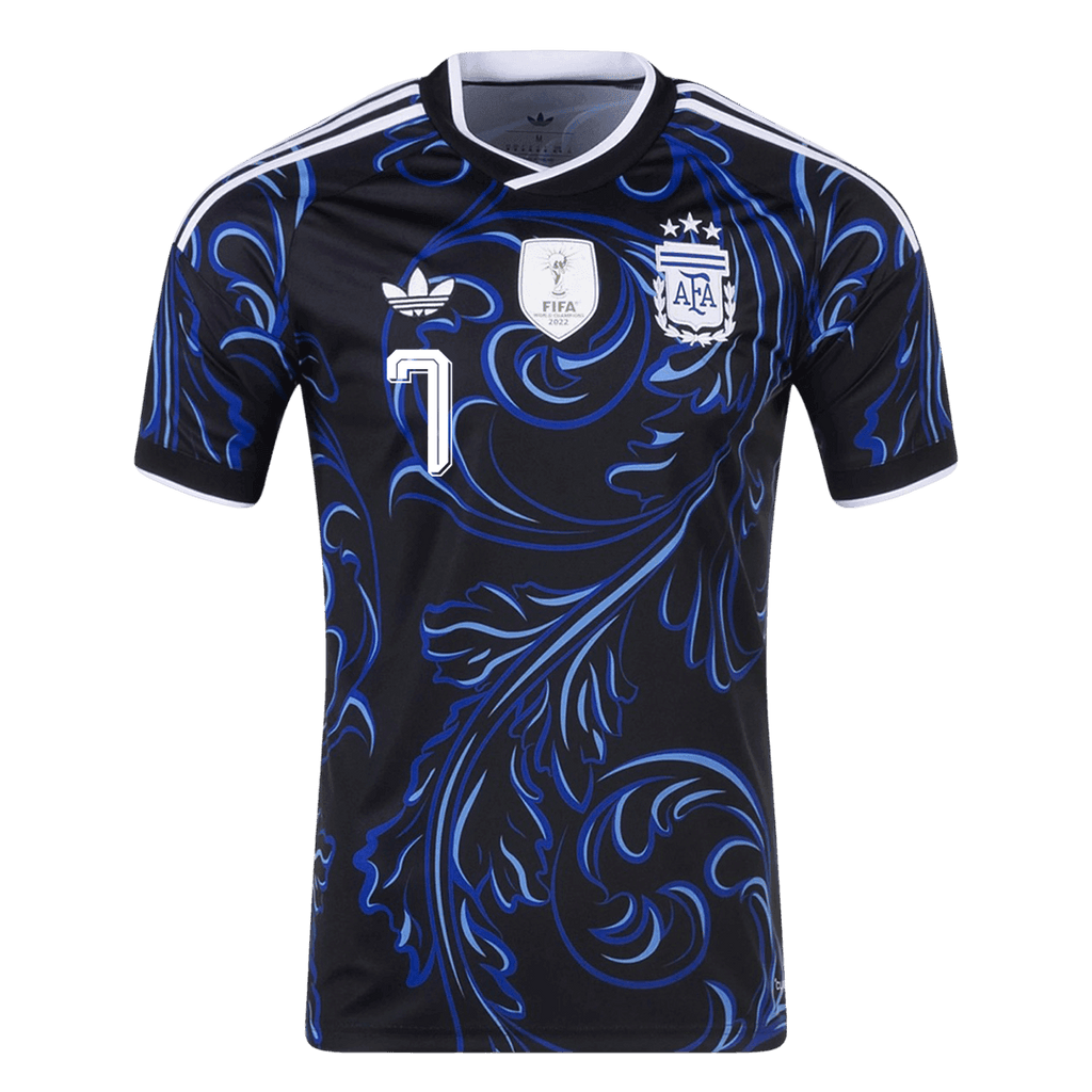 DE PAUL #7 Argentina Away Soccer Jersey World Cup 2026