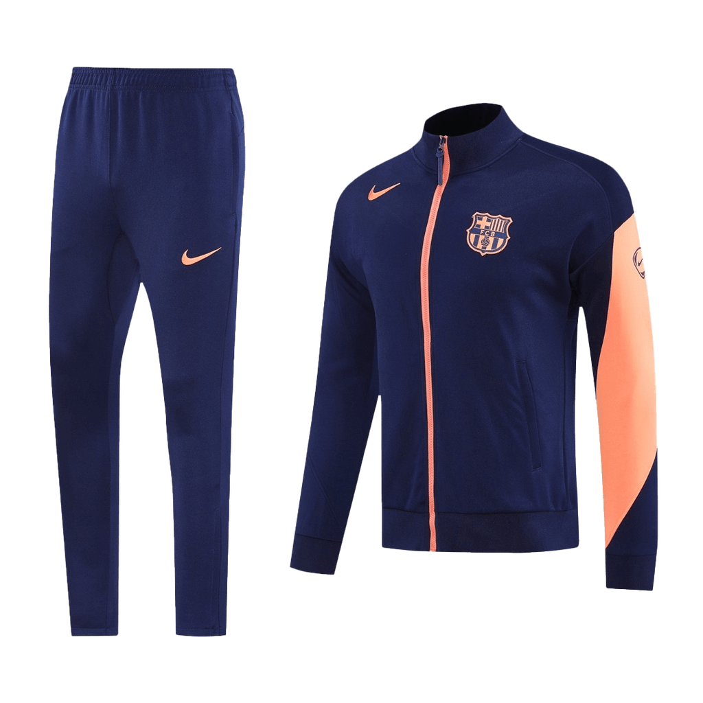 Barcelona Jacket Tracksuit 2025/26 Navy&Orange