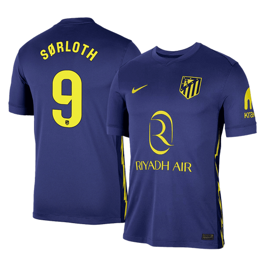 SØRLOTH #9 Atletico Madrid Away Soccer Jersey 2025/26
