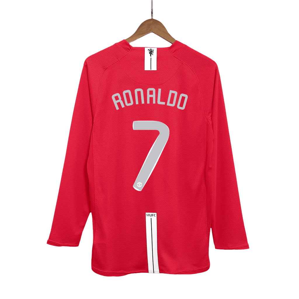 Manchester United RONALDO #7 Retro Jersey Home Soccer Shirt 2007/08 - UCL Final