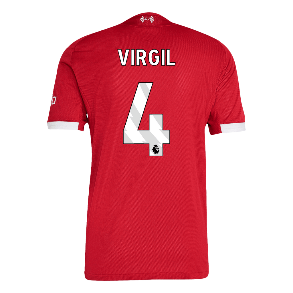 VIRGIL #4 Liverpool Home Authentic Soccer Jersey 2025/26