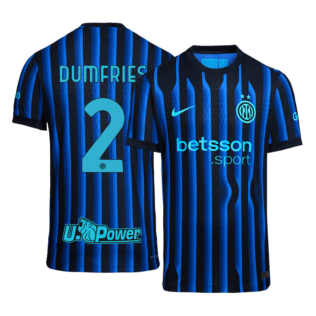 DUMFRIES #2 Inter Milan Home Authentic Soccer Jersey 2025/26