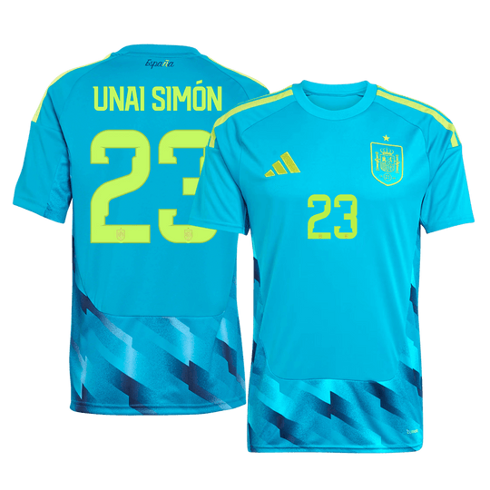 UNAI SIMóN #23 Spain Goalkeeper Soccer Jersey World Cup 2026 Blue