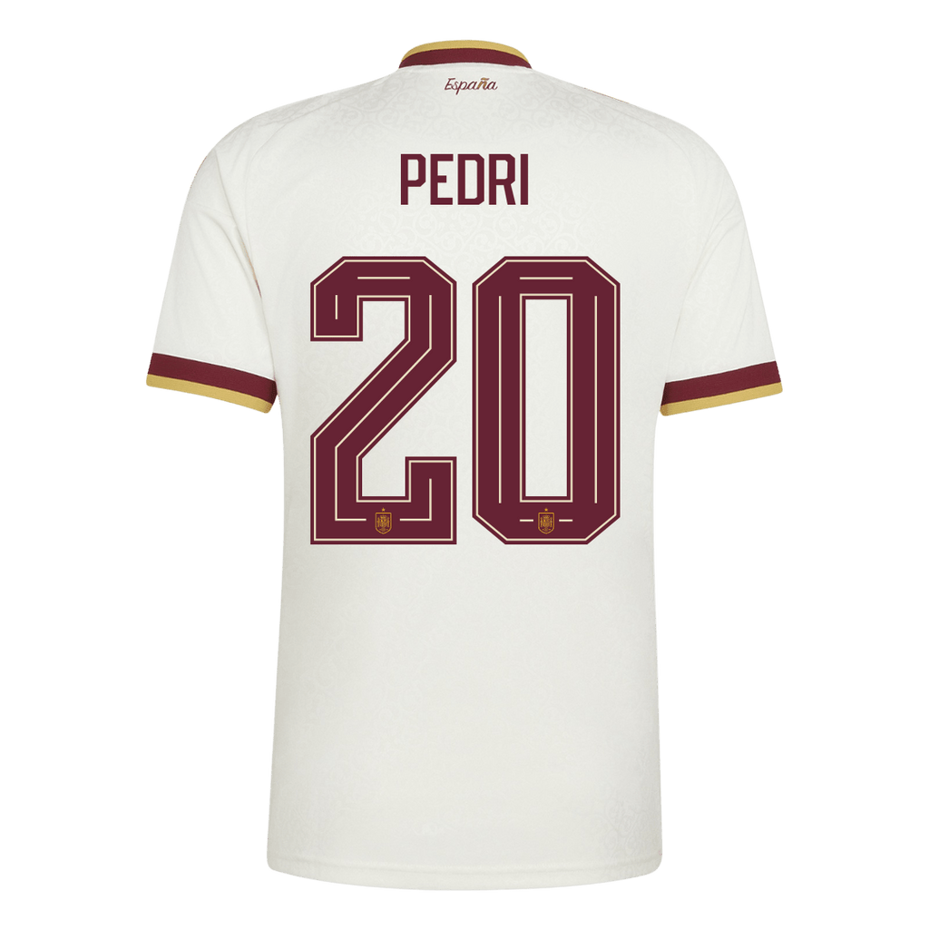 PEDRI #20 Spain Away Soccer Jersey World Cup 2026