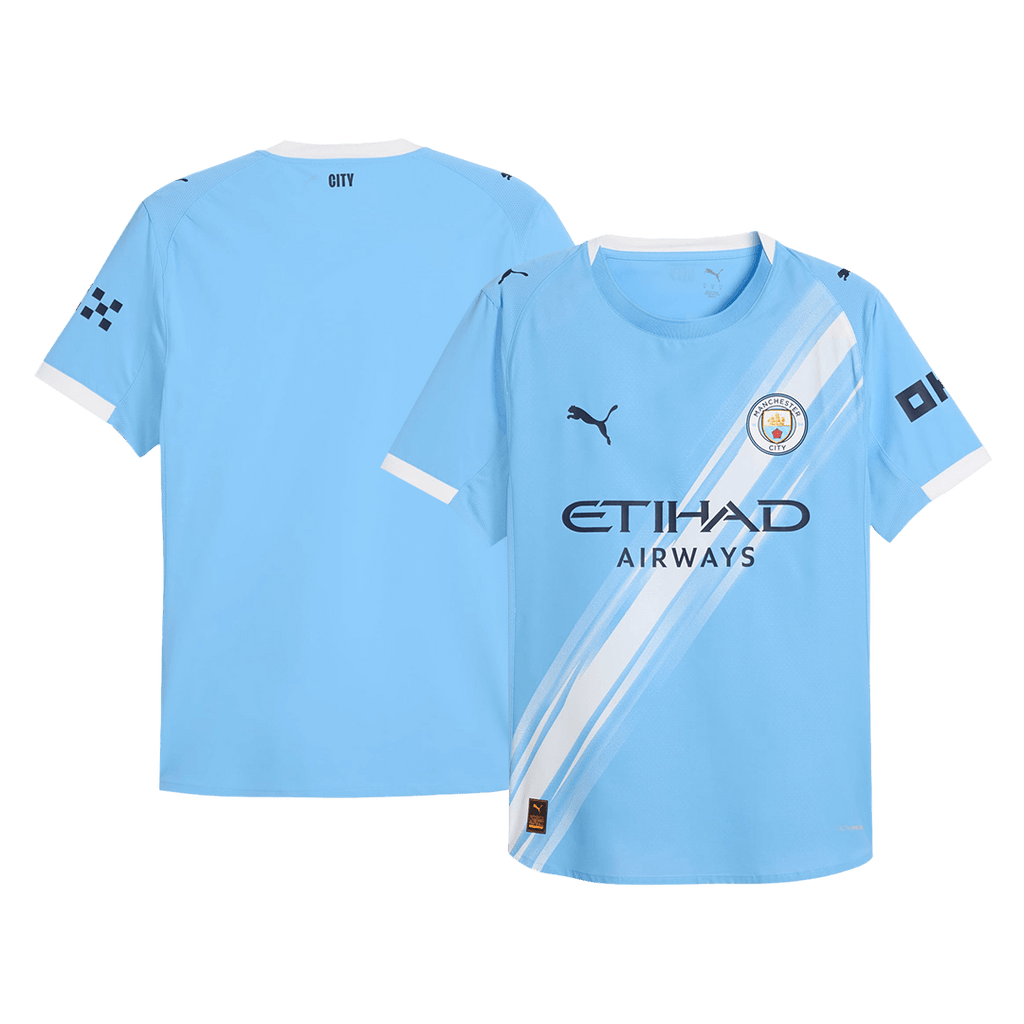 Authentic Manchester City Home Soccer Jersey 2025/26 Blue