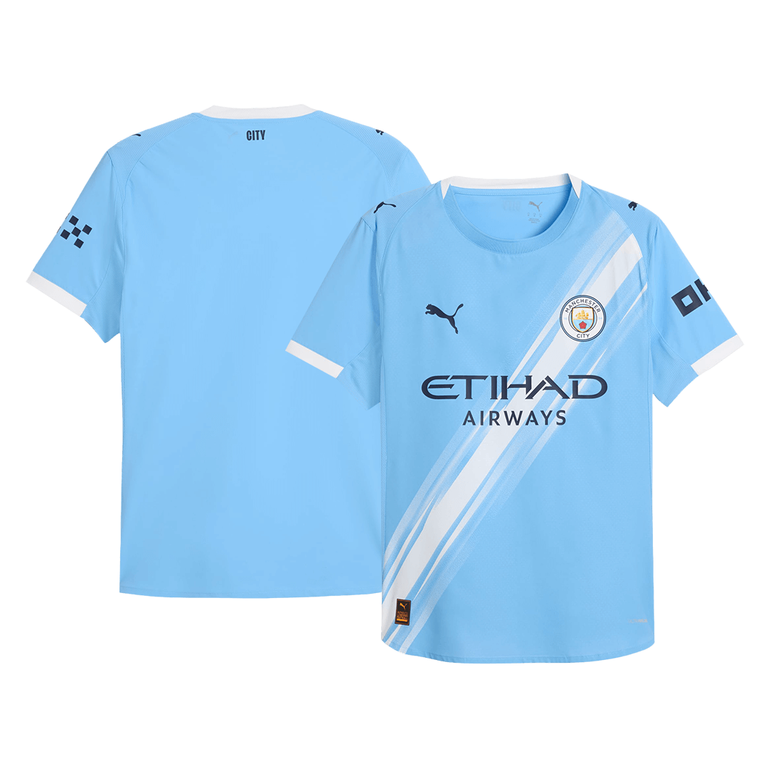 Authentic Manchester City Home Soccer Jersey 2025/26 Blue