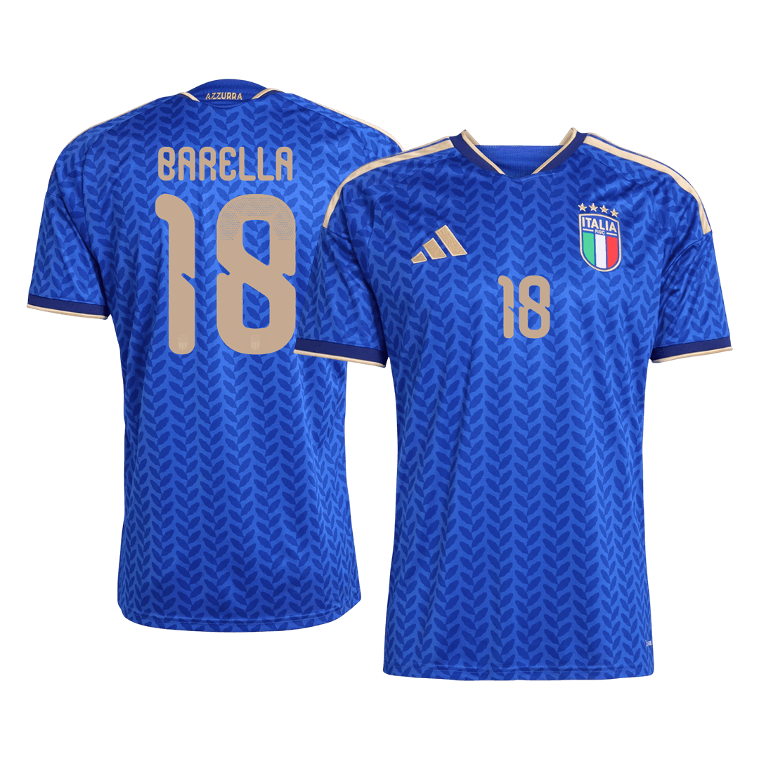BARELLA #18 Italy Home Soccer Jersey World Cup 2026