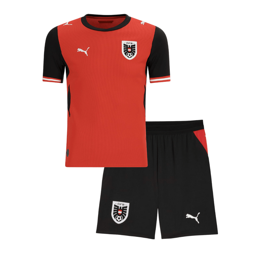 Austria Home Kids Soccer Jerseys Kit World Cup 2026