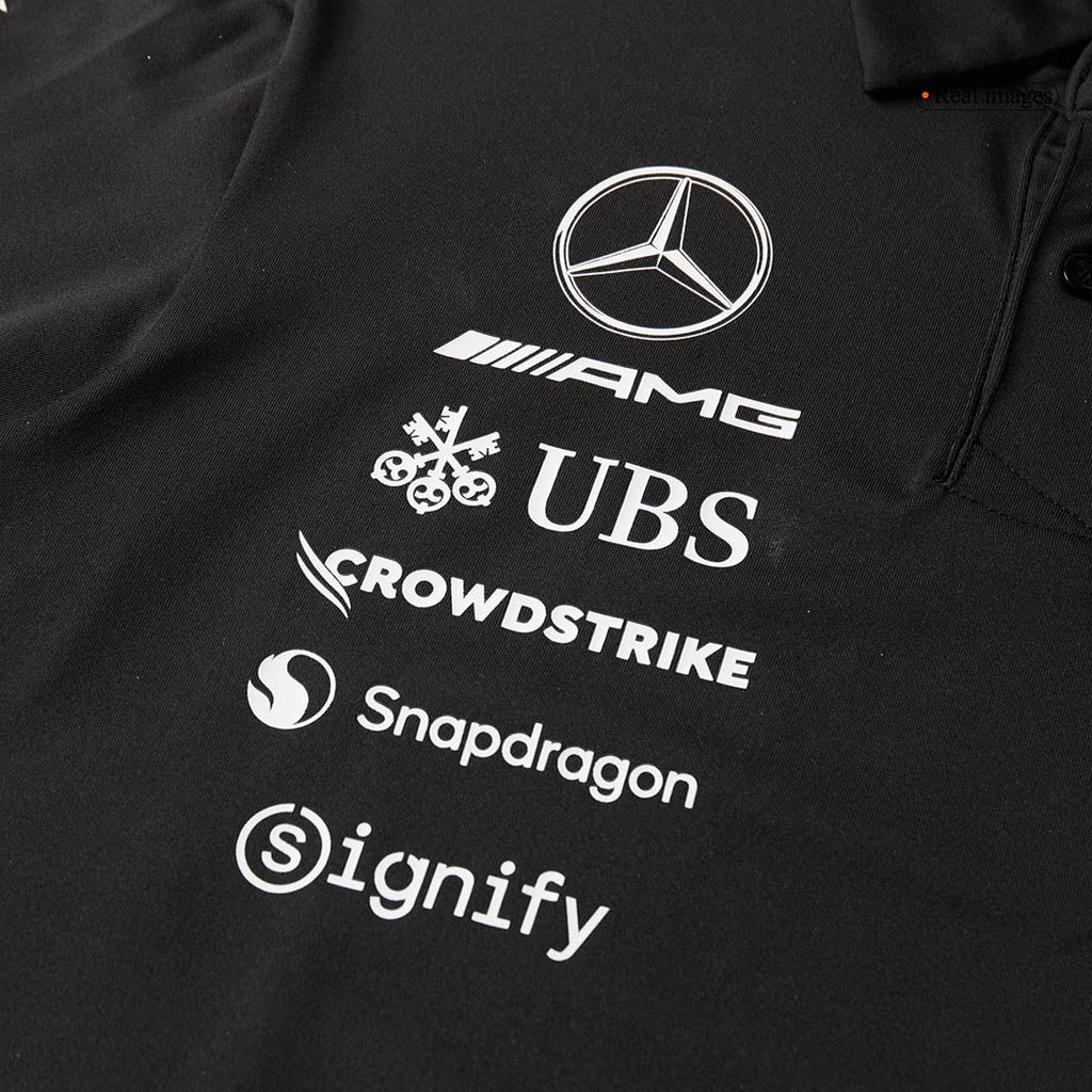 Mercedes AMG Petronas F1 2025 Team Polo Black
