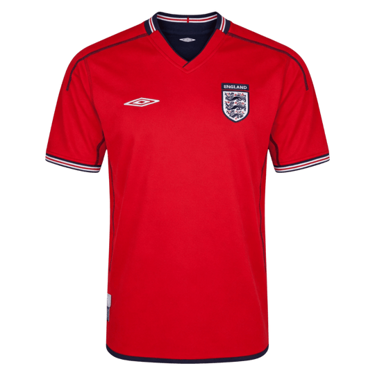 Retro Soccer Jersey England Away World Cup 2002