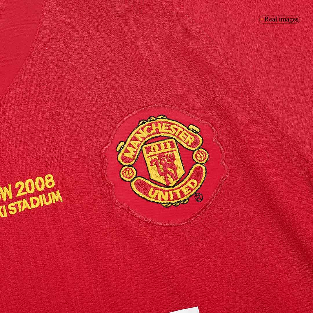 Manchester United RONALDO #7 Retro Jersey Home Soccer Shirt 2007/08 - UCL Final