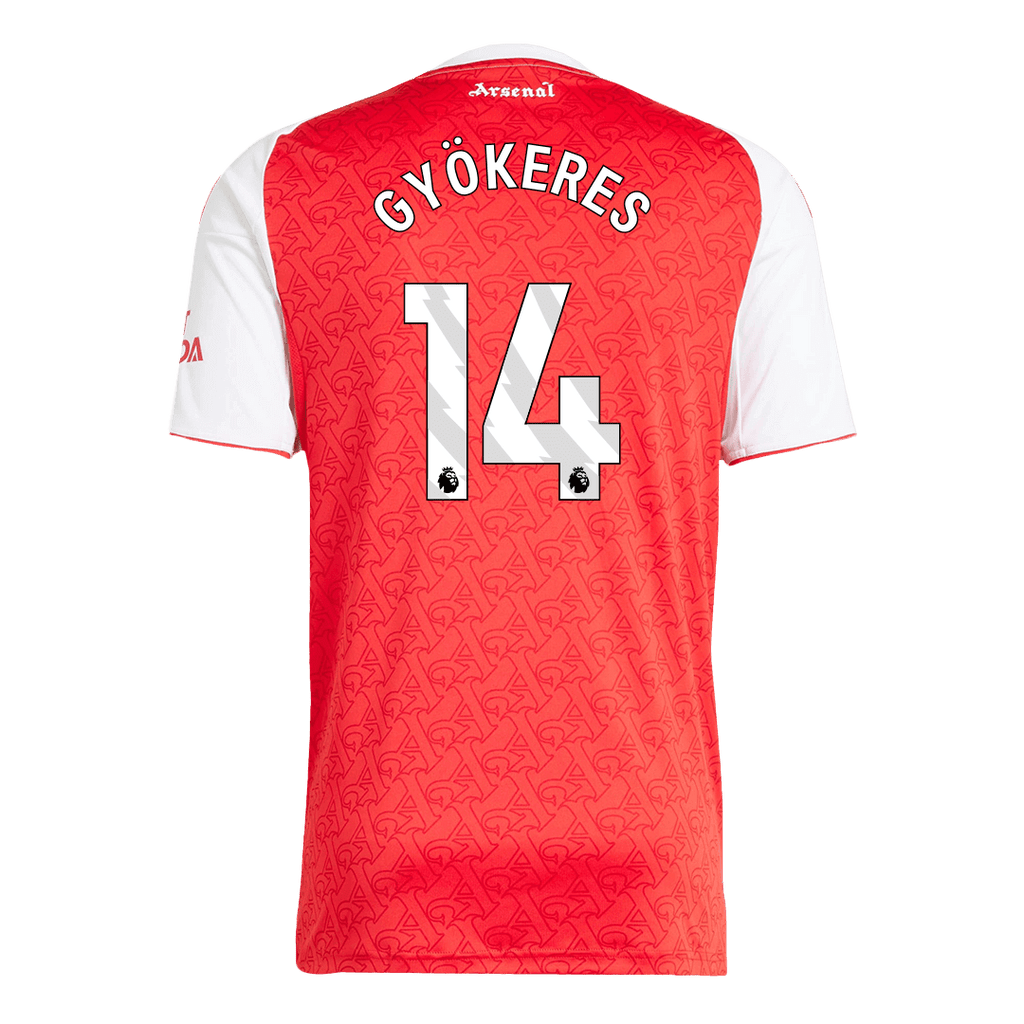 GYÖKERES #14 Arsenal Home Soccer Jersey 2025/26