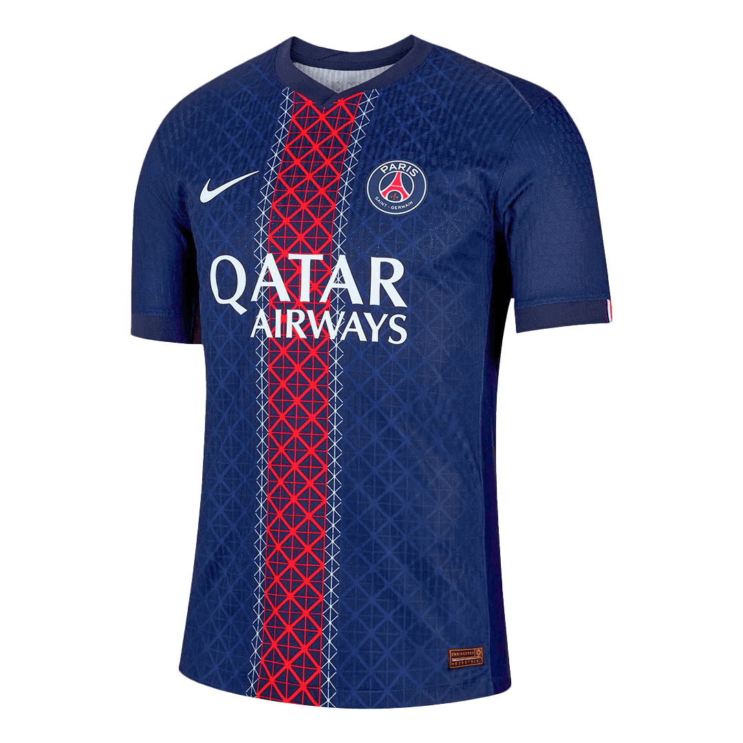 B.BARCOLA #29 PSG Home Authentic Soccer Jersey 2025/26