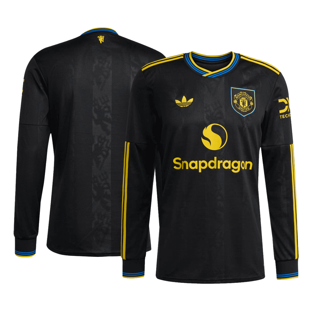 Manchester United Third Away Long Sleeve Soccer Jersey 2025/26