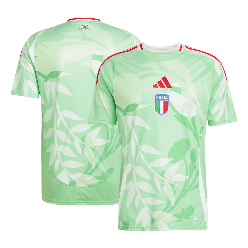 Men's Italy Away Soccer Jersey 2025 Green - Women's Euro