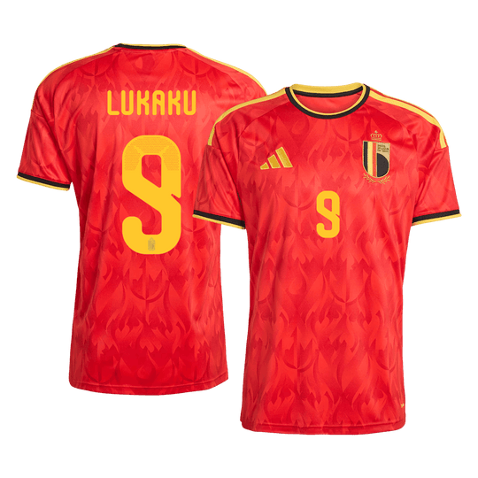 LUKAKU #9 Belgium Home Soccer Jersey World Cup 2026