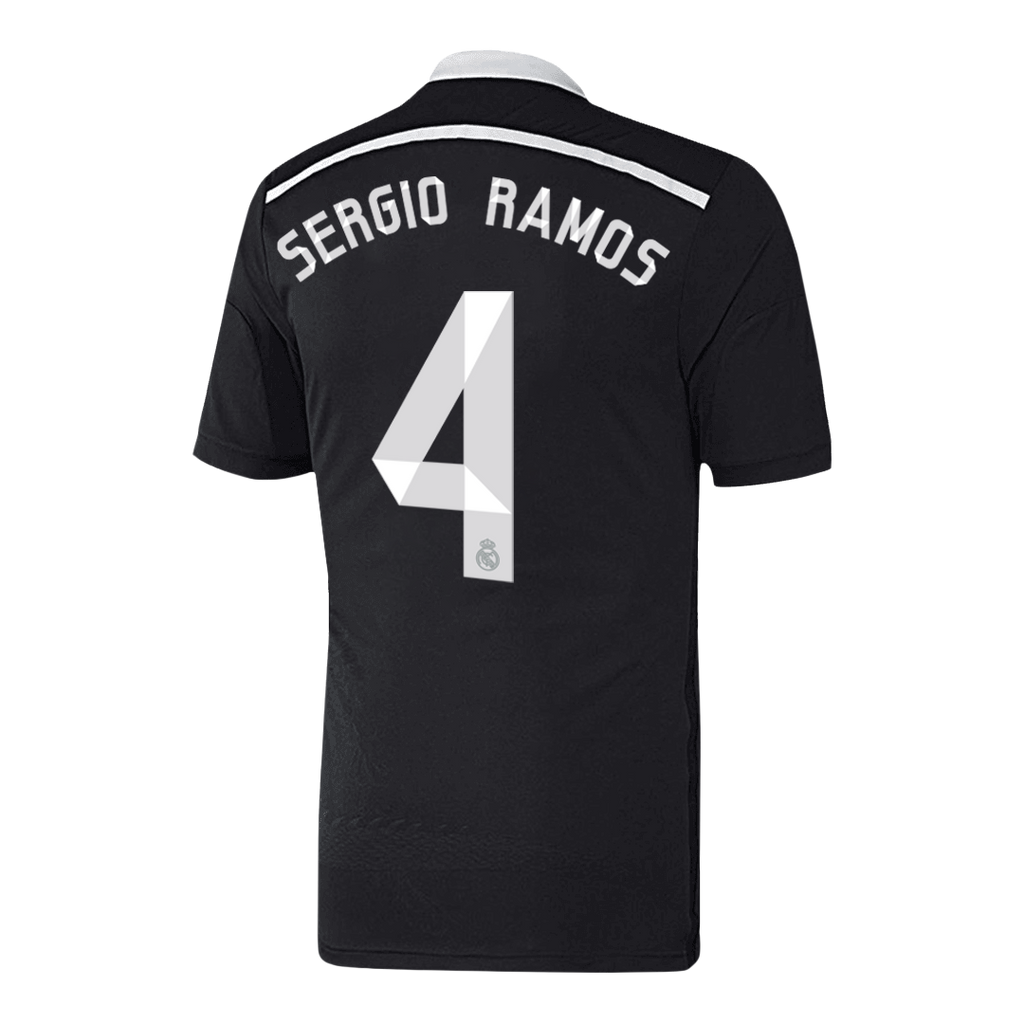 Retro Jersey SERGIO RAMOS #4 Real Madrid Retro Jersey Third Away Soccer Shirt 2014/15