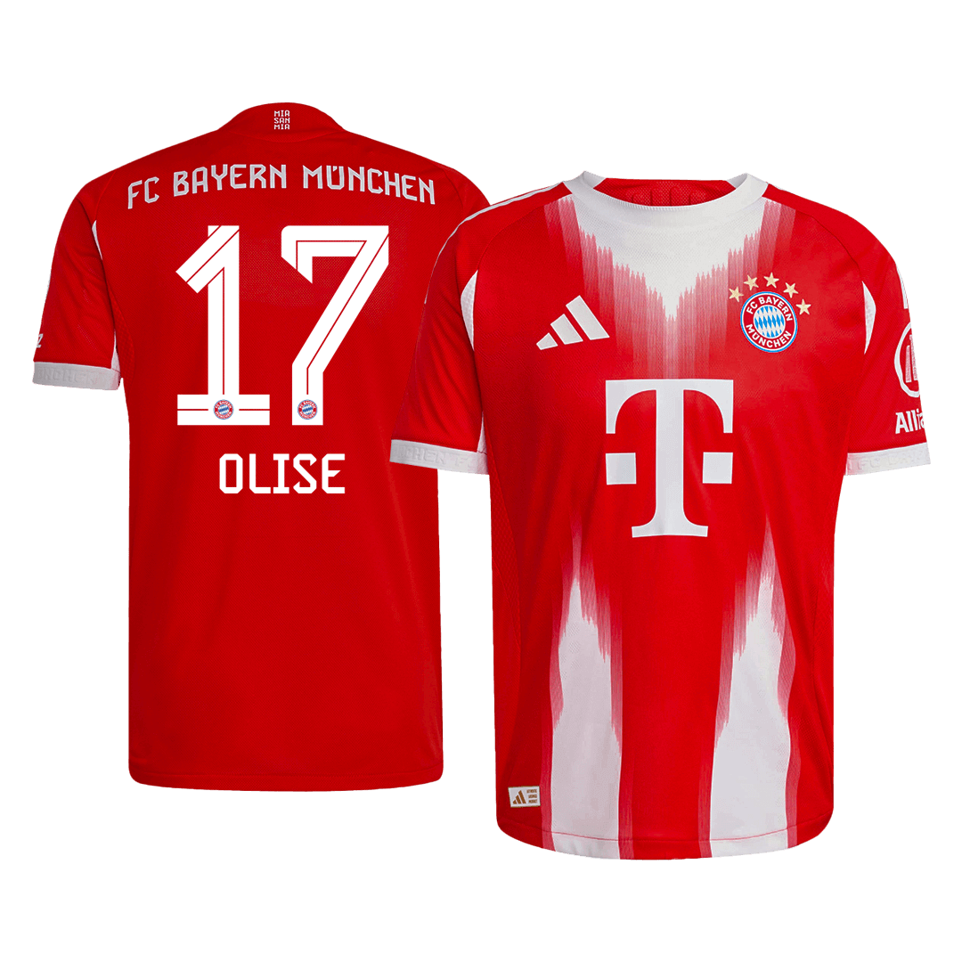 OLISE #17 Bayern Munich Home  Soccer Jersey 2025/26