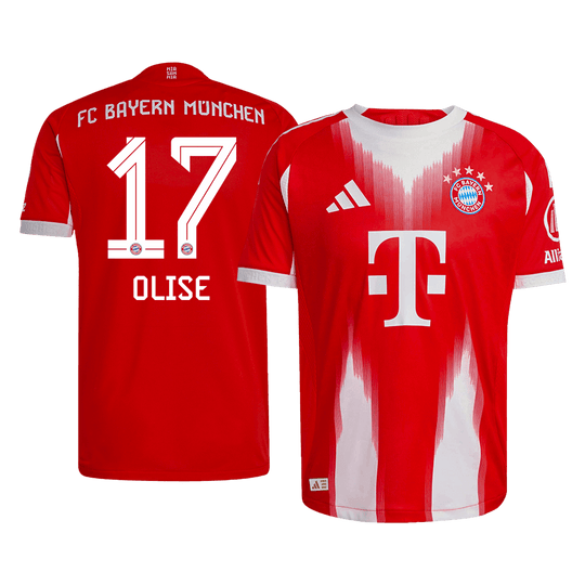 OLISE #17 Bayern Munich Home  Soccer Jersey 2025/26