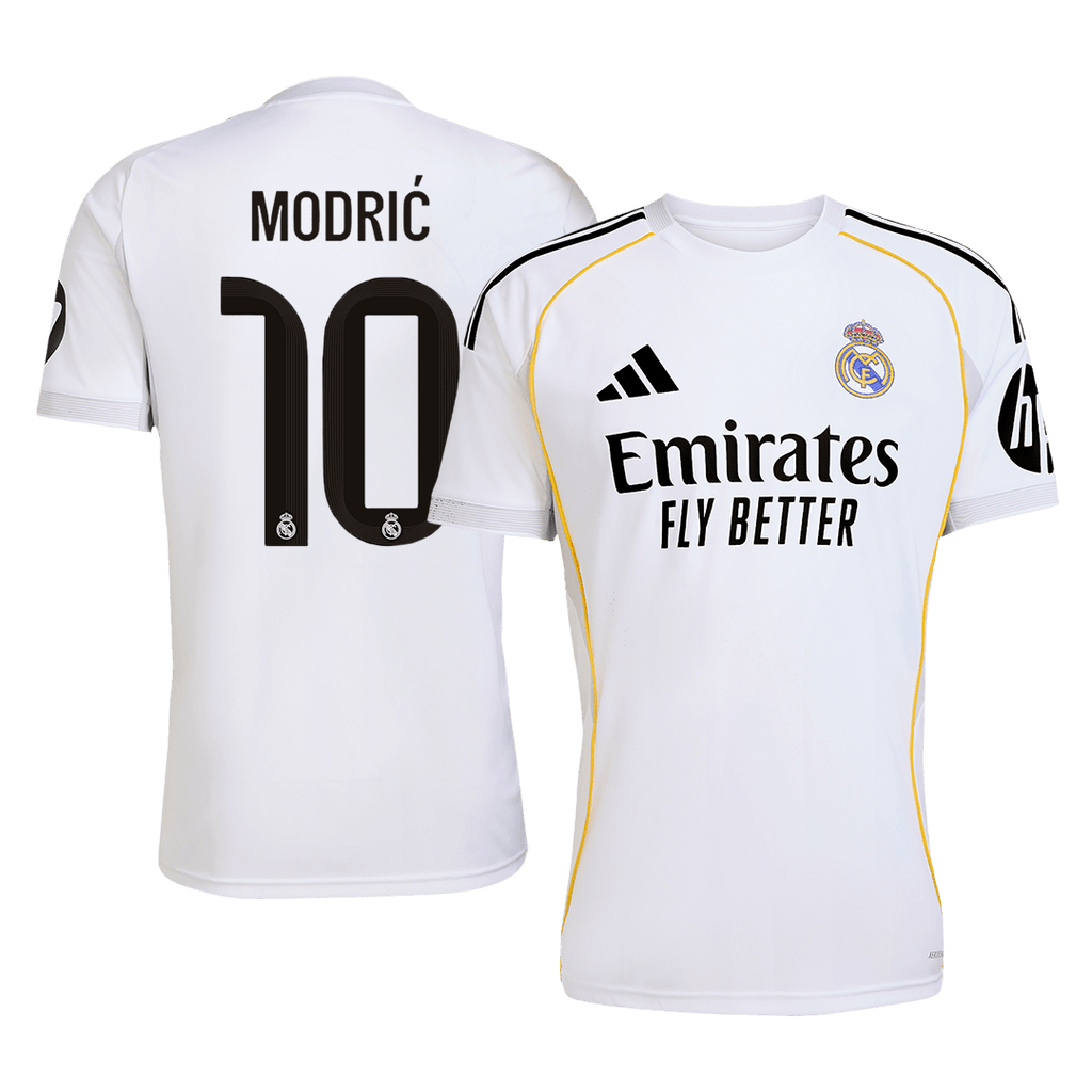 MODRIC #10 Real Madrid Soccer Jersey Home Custom Shirt 2025/26