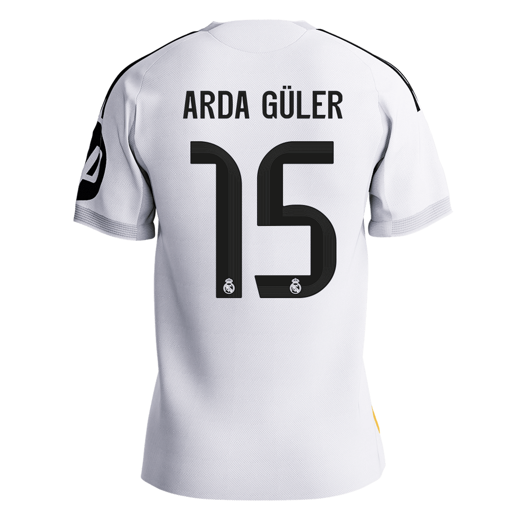 ARDA GüLER #15 Real Madrid Home Player Version Jersey 2025/26