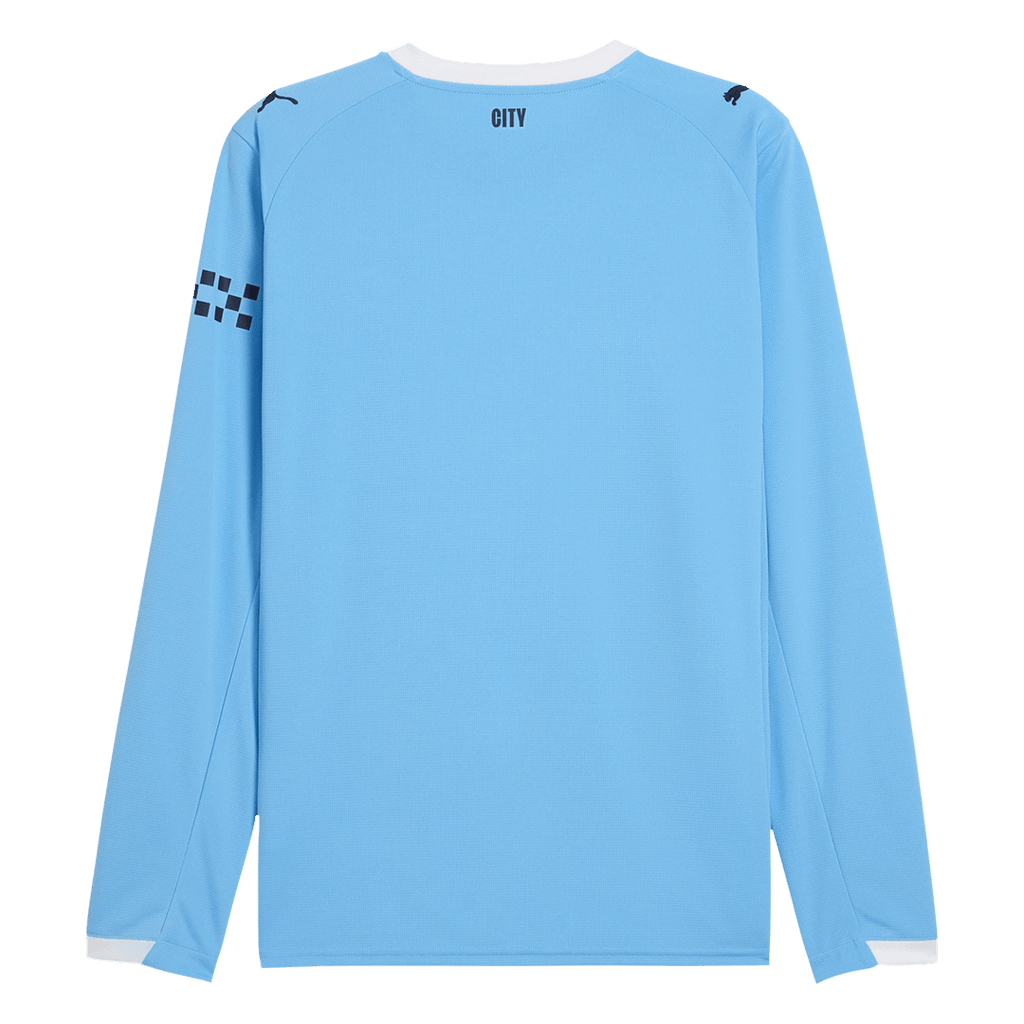 Manchester City Home Long Sleeve Soccer Jersey 2025/26 Blue