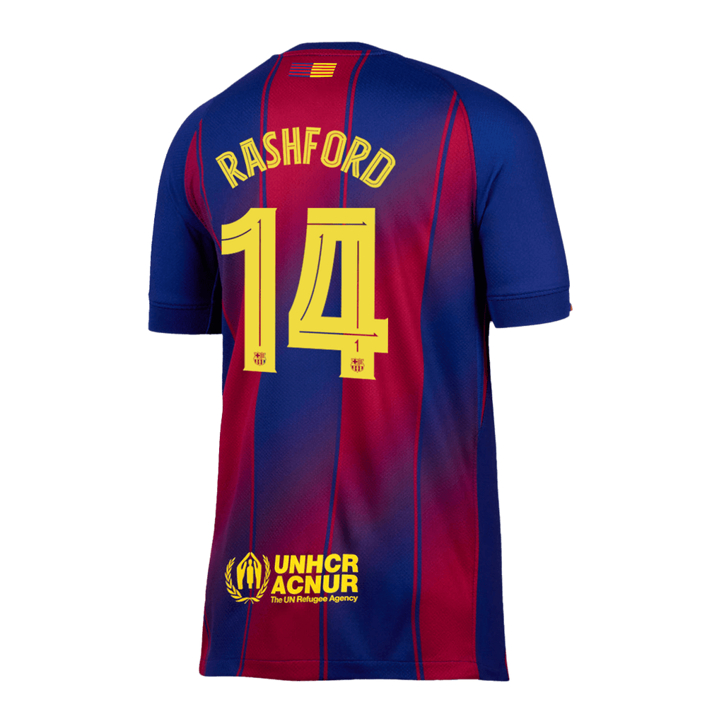 RASHFORD #14 Barcelona Home Soccer Jersey 2025/26 -UCL
