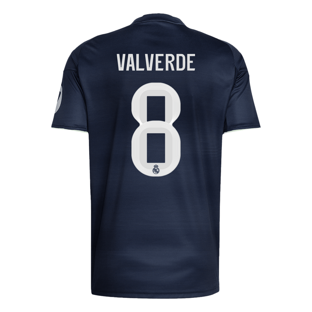 VALVERDE #8 Real Madrid Away Soccer Jersey 2025/26